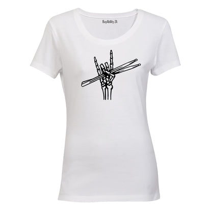 Skeleton Drummer - Ladies - T-Shirt