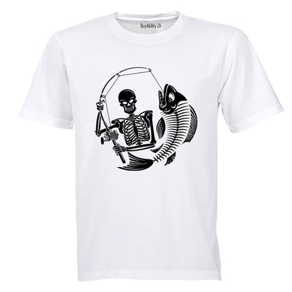 Skeleton Fishing - Adults - T-Shirt