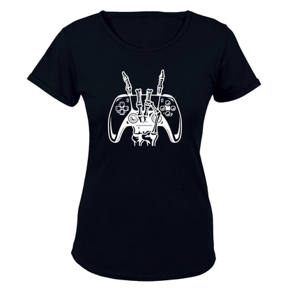 Skeleton Gamer Hand - Ladies - T-Shirt - BuyAbility South Africa