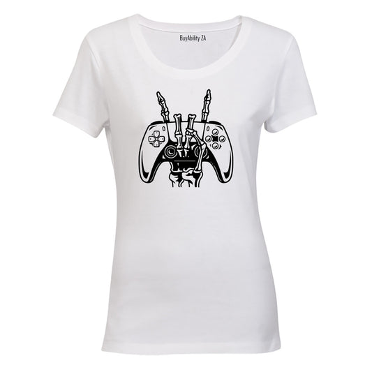 Skeleton Gamer Hand - Ladies - T-Shirt
