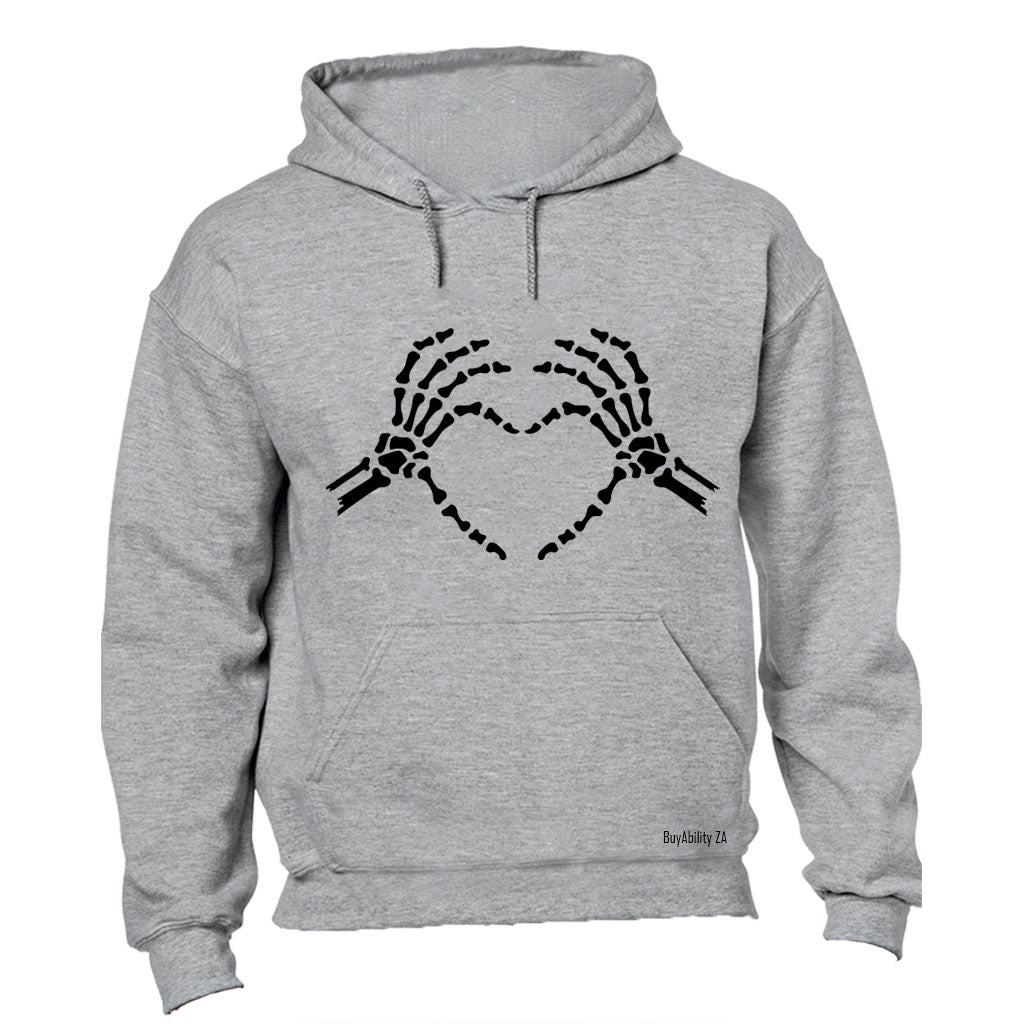 Skeleton Hand Heart - Hoodie