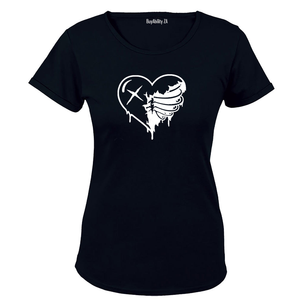Skeleton Heart - Ladies - T-Shirt