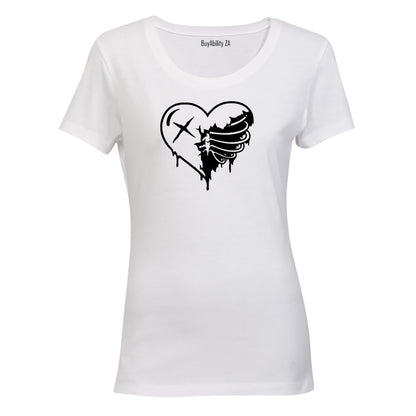 Skeleton Heart - Ladies - T-Shirt