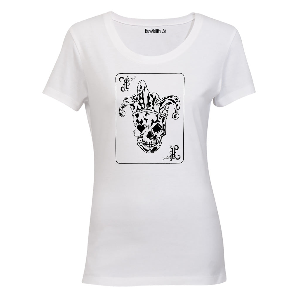 Skeleton Joker - Ladies - T-Shirt - BuyAbility