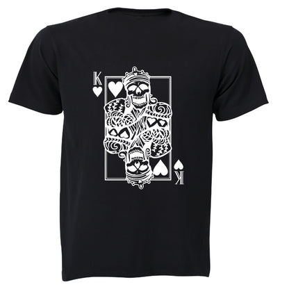Skeleton King of Hearts - Adults - T-Shirt - BuyAbility South Africa