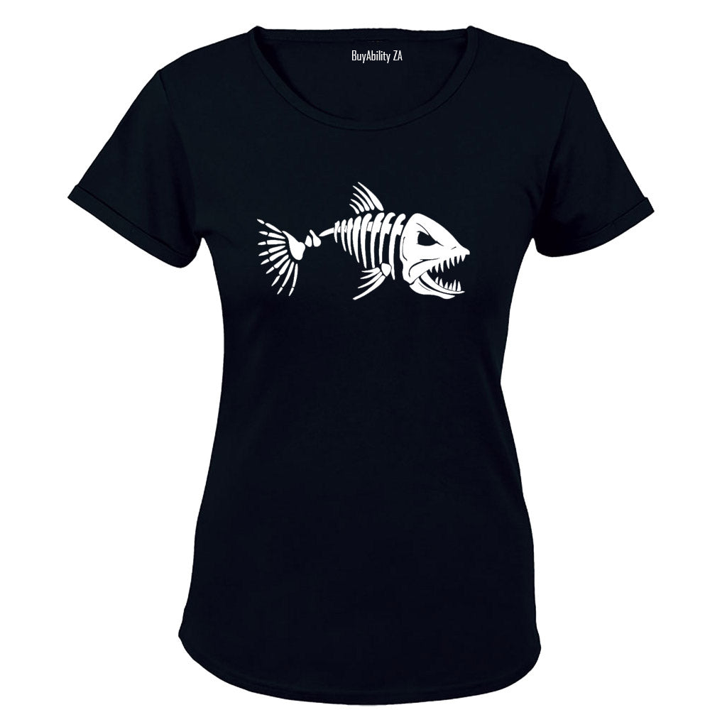 Skeleton Piranha - Ladies - T-Shirt - BuyAbility South Africa