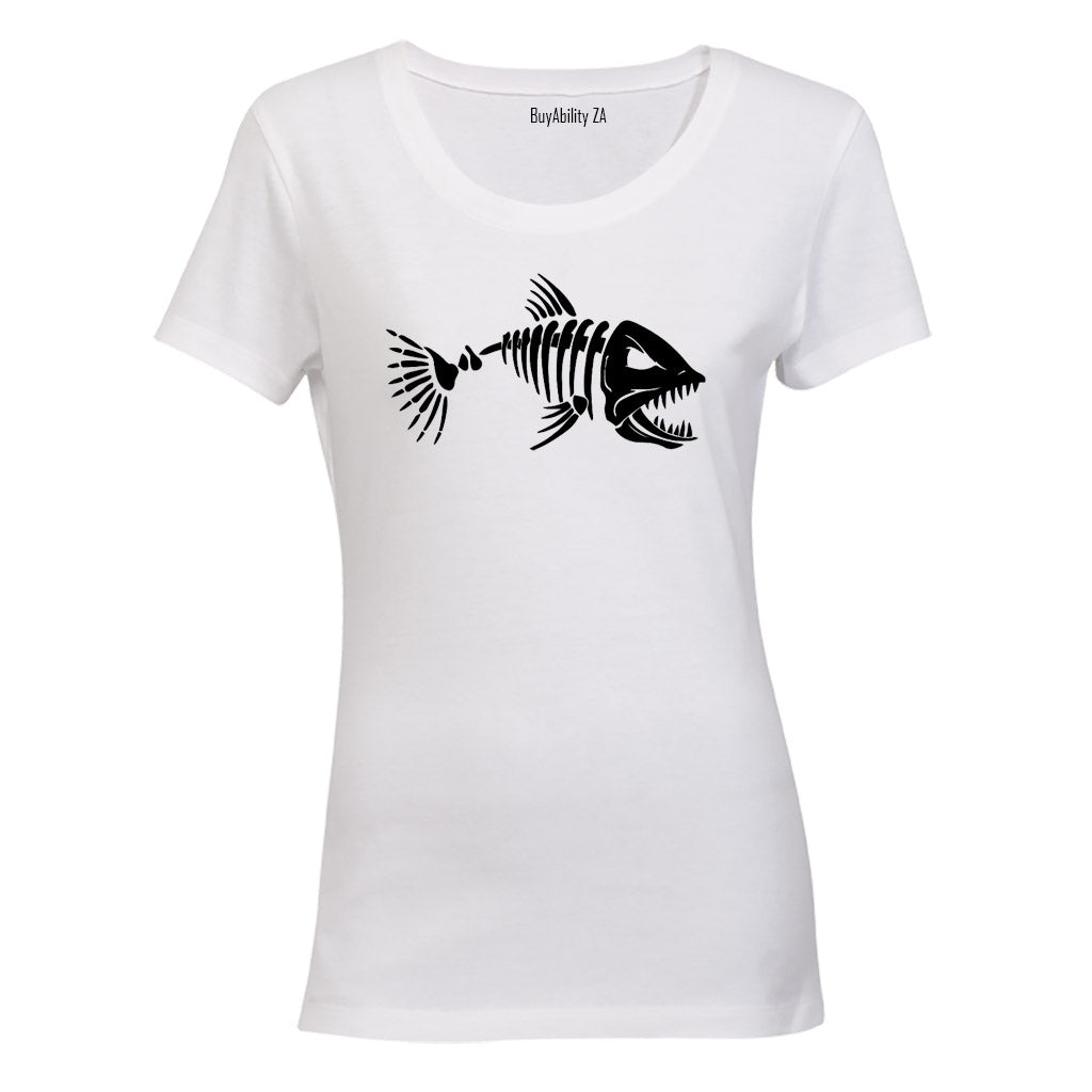 Skeleton Piranha - Ladies - T-Shirt - BuyAbility South Africa