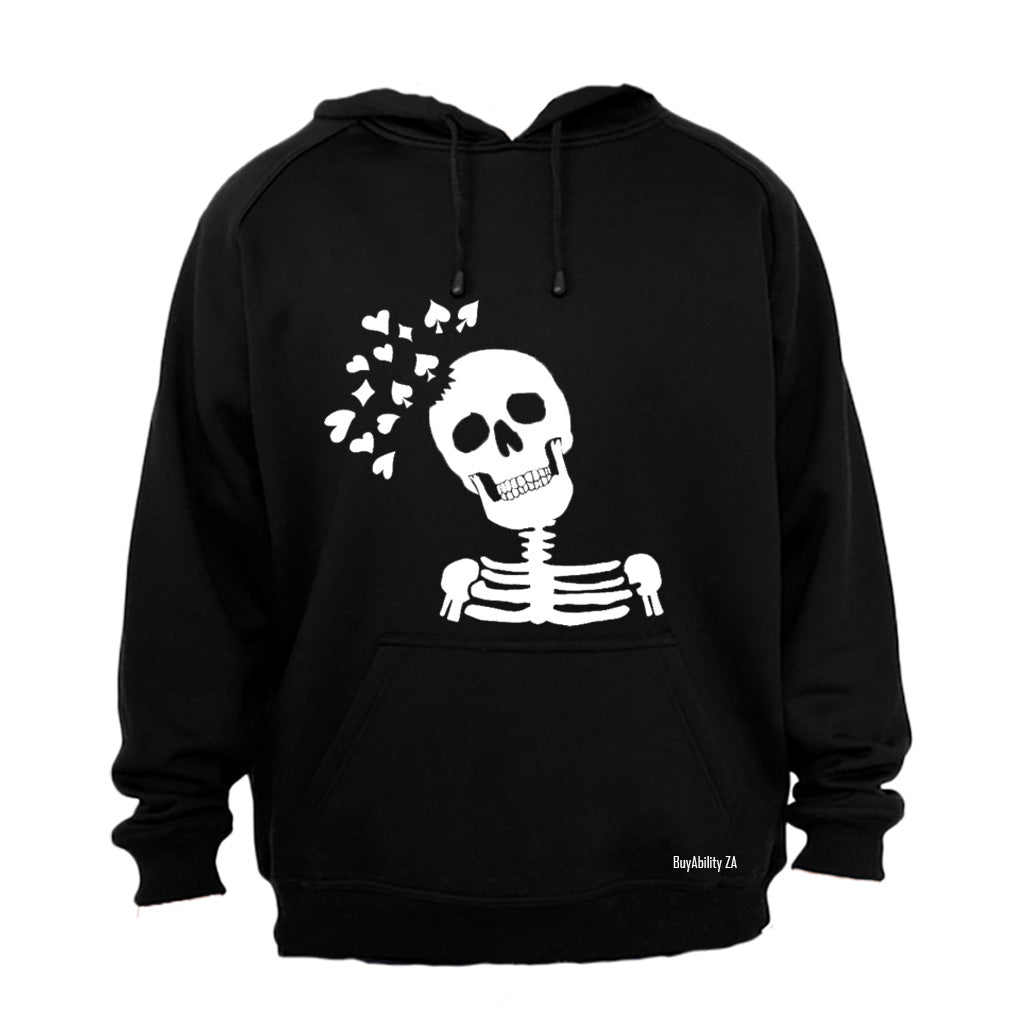 Skeleton Poker Face - Hoodie