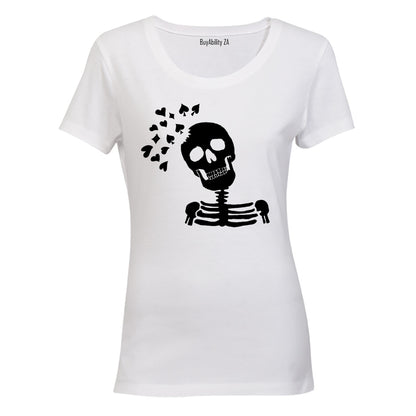 Skeleton Poker Face - Ladies - T-Shirt