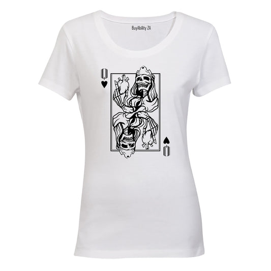 Skeleton Queen of Hearts - Ladies - T-Shirt