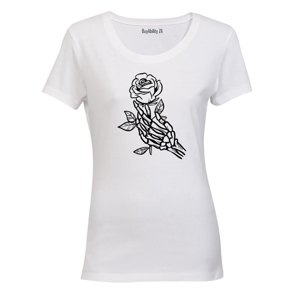 Skeleton Rose - Ladies - T-Shirt