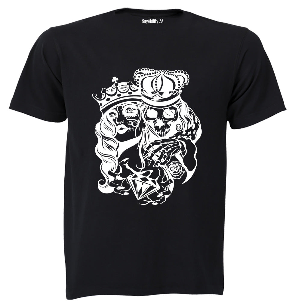 Skeleton Royalty - Halloween - Adults - T-Shirt