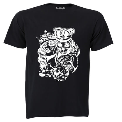 Skeleton Royalty - Halloween - Adults - T-Shirt