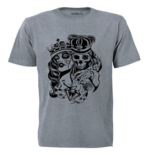 Skeleton Royalty - Halloween - Adults - T-Shirt