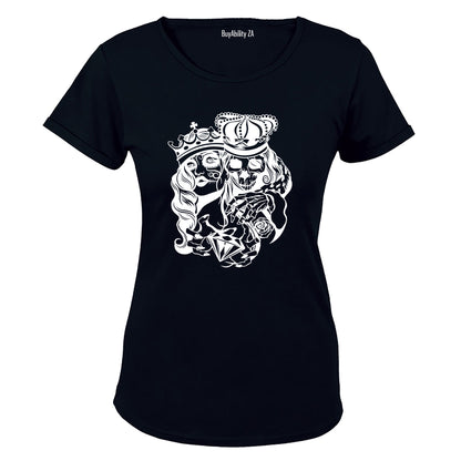 Skeleton Royalty - Halloween - Ladies - T-Shirt