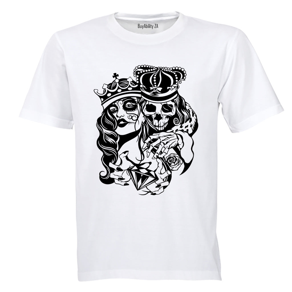 Skeleton Royalty - Halloween - Adults - T-Shirt