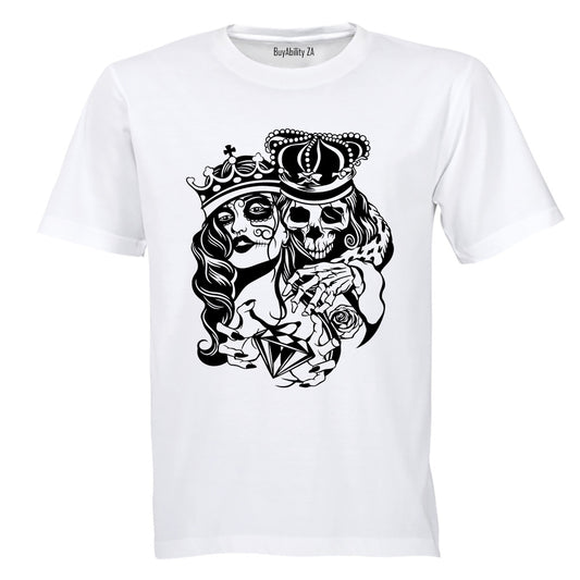 Skeleton Royalty - Halloween - Adults - T-Shirt