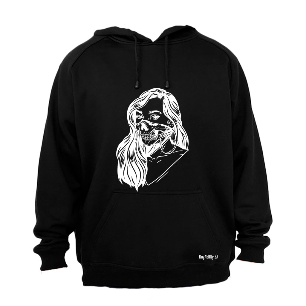 Skeleton Mask Girl - Halloween - Hoodie