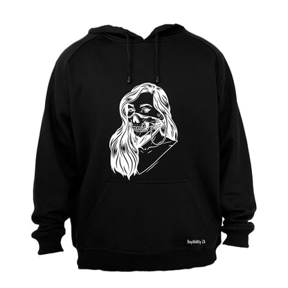 Skeleton Mask Girl - Halloween - Hoodie