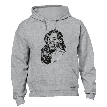 Skeleton Mask Girl - Halloween - Hoodie