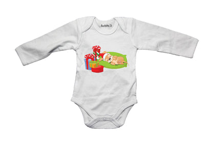 Sleeping Christmas Puppy - Baby Grow