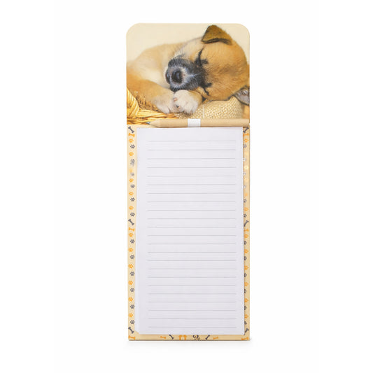 Sleeping Pup - Magnetic Novelty Shopping List Pad