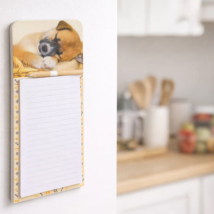 Sleeping Pup - Magnetic Novelty Shopping List Pad