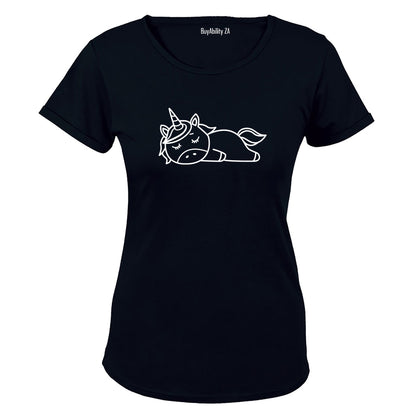 Sleeping Unicorn - Ladies - T-Shirt