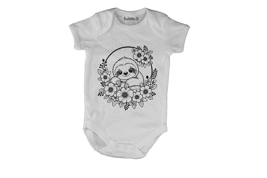 Sloth Wreath - Baby Grow - BuyAbility South Africa