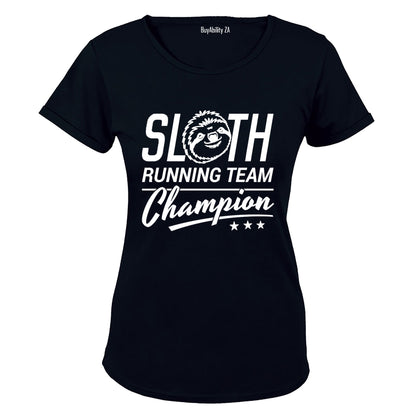 Sloth Running Team - Ladies - T-Shirt - BuyAbility