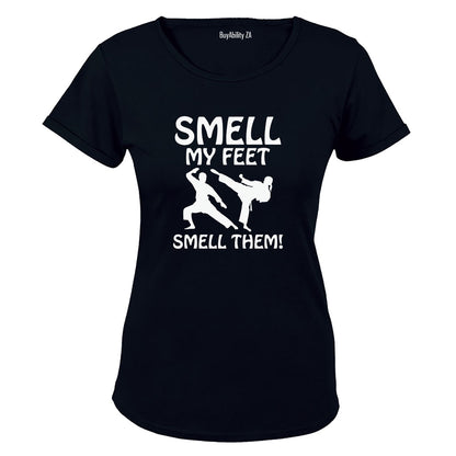 Smell My Feet - Karate - Ladies - T-Shirt - BuyAbility South Africa
