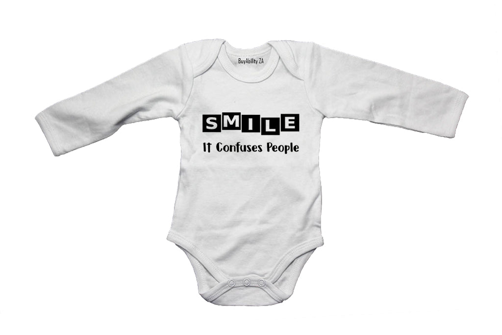 SMILE - it confuses people! - Baby Grow