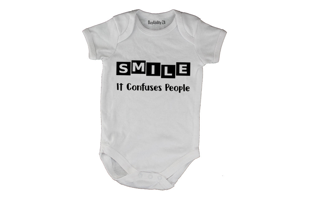 SMILE - it confuses people! - Baby Grow