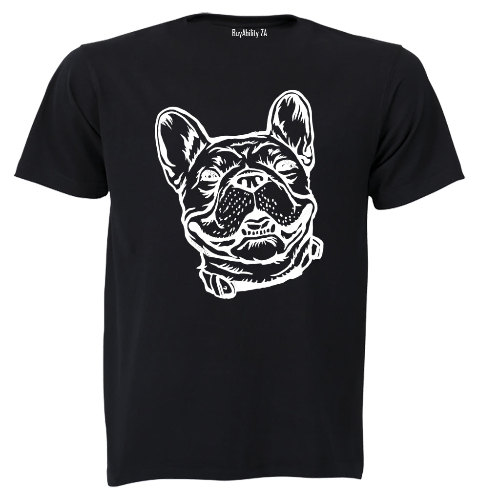 Smiling French Bulldog - Adults - T-Shirt
