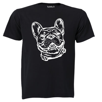 Smiling French Bulldog - Adults - T-Shirt