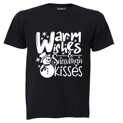 Snowman Kisses - Christmas - Kids T-Shirt