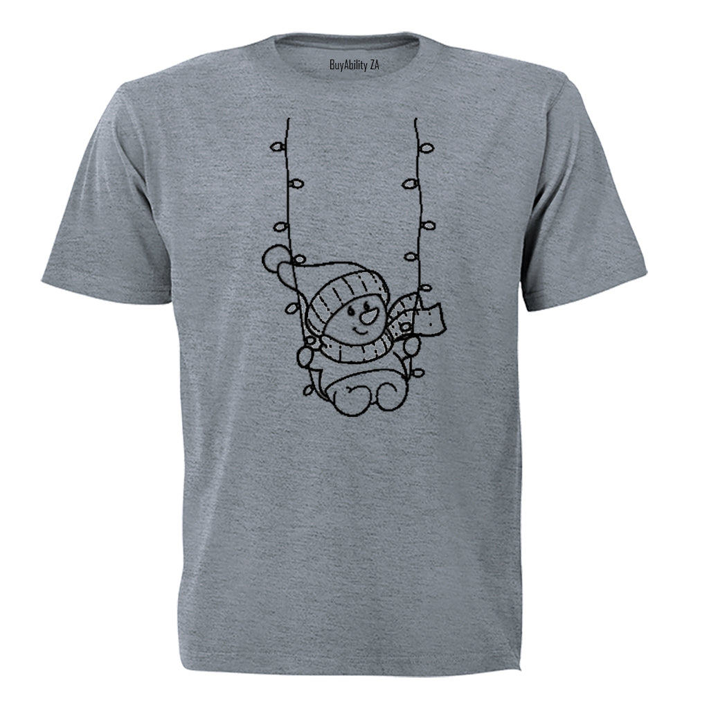 Snowman Swing - Christmas - Adults - T-Shirt - BuyAbility South Africa