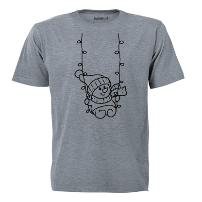 Snowman Swing - Christmas - Kids T-Shirt - BuyAbility South Africa