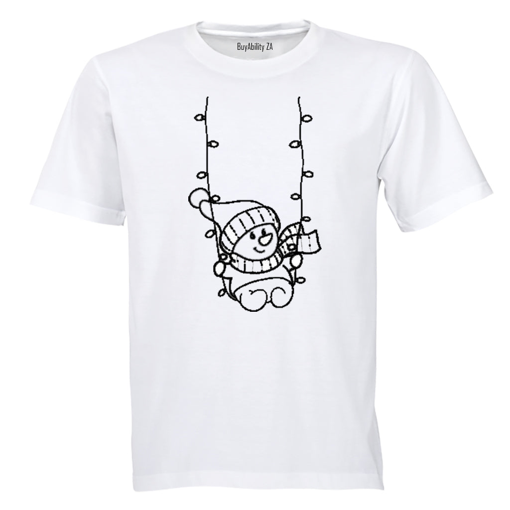 Snowman Swing - Christmas - Adults - T-Shirt - BuyAbility South Africa