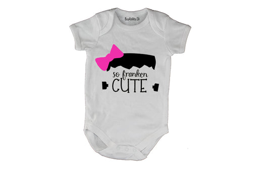 So Franken Cute, Girl - Halloween - Baby Grow