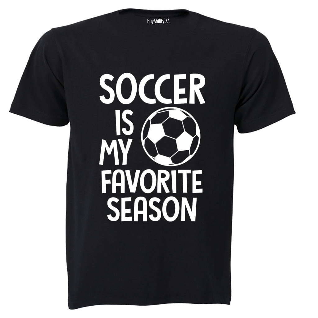 Soccer is my Favorite Season - Kids T-Shirt - BuyAbility South Africa
