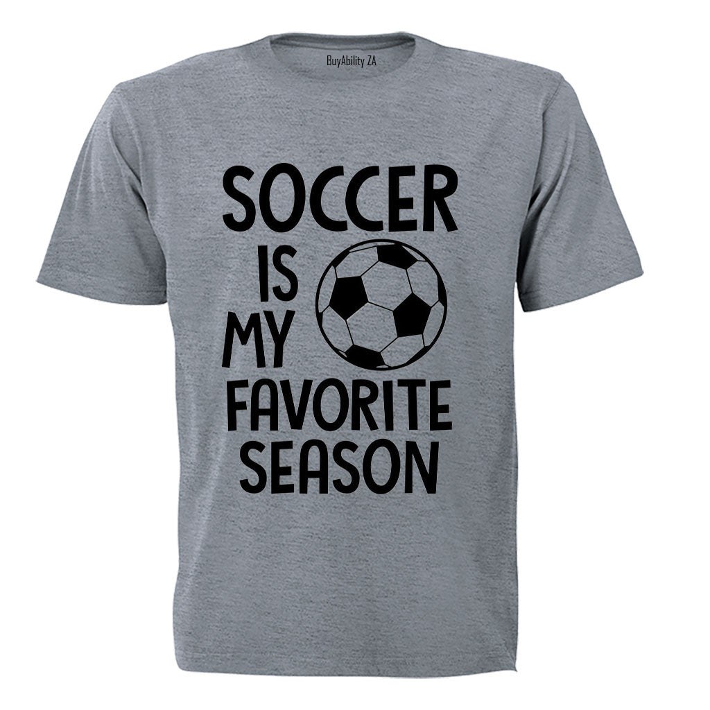 Soccer is my Favorite Season - Kids T-Shirt - BuyAbility South Africa