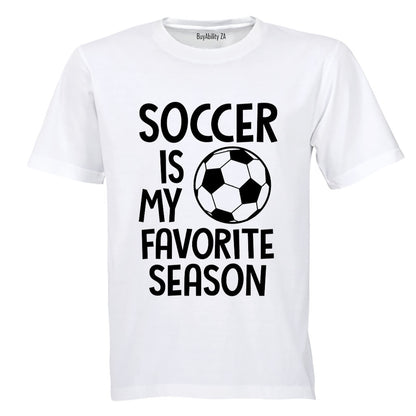 Soccer is my Favorite Season - Kids T-Shirt - BuyAbility South Africa