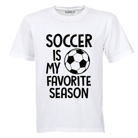 Soccer is my Favorite Season - Kids T-Shirt - BuyAbility South Africa