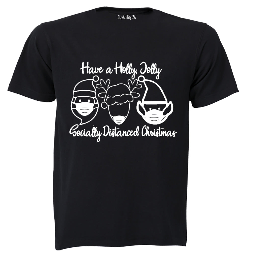 Socially Distanced Christmas - Adults - T-Shirt - BuyAbility