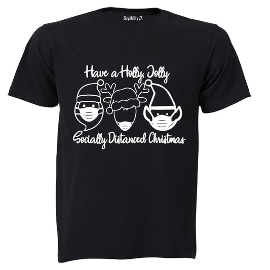 Socially Distanced Christmas - Adults - T-Shirt