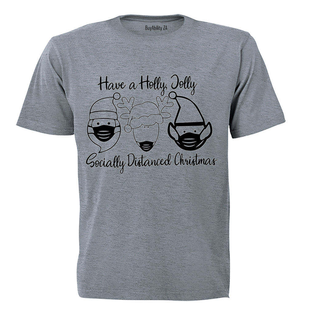 Socially Distanced Christmas - Adults - T-Shirt - BuyAbility