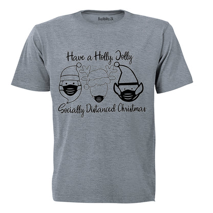 Socially Distanced Christmas - Adults - T-Shirt - BuyAbility