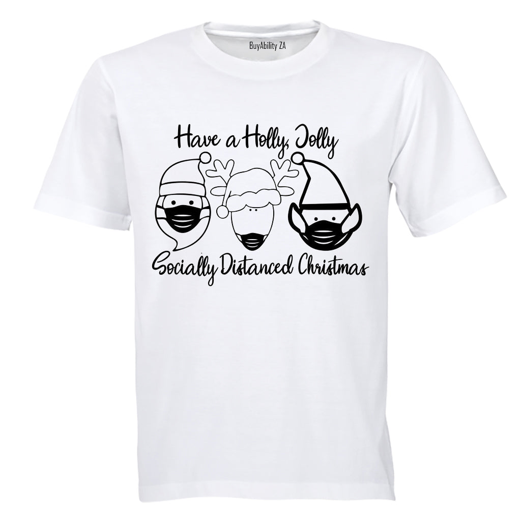 Socially Distanced Christmas - Adults - T-Shirt - BuyAbility
