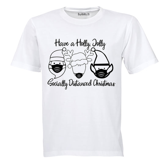 Socially Distanced Christmas - Adults - T-Shirt - BuyAbility